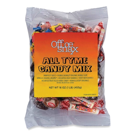 Office Snax. Candy Assortments, All Tyme Candy Mix, 1 lb Bag 00652